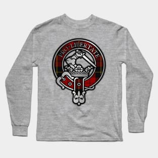 Clan Wallace Tartan Crest Long Sleeve T-Shirt